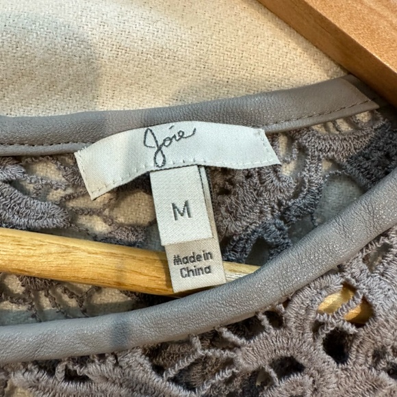 Joie Antonina Lace Top in Gray - Picture 4 of 7